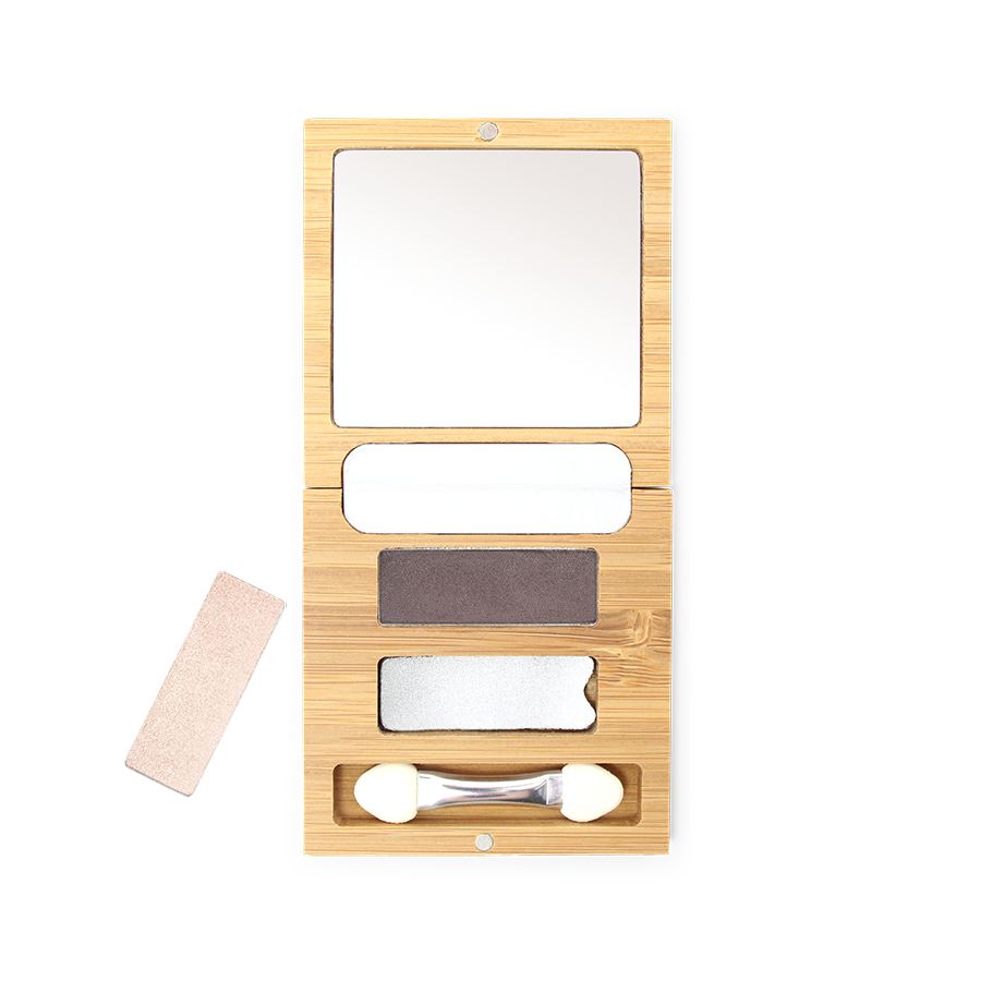 ZAO Refillable Bamboo Duo Palette (tom) - 2
