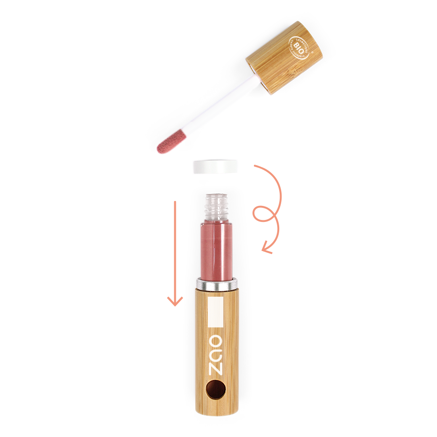 ZAO Lip Ink 444 Coral Pink - 5