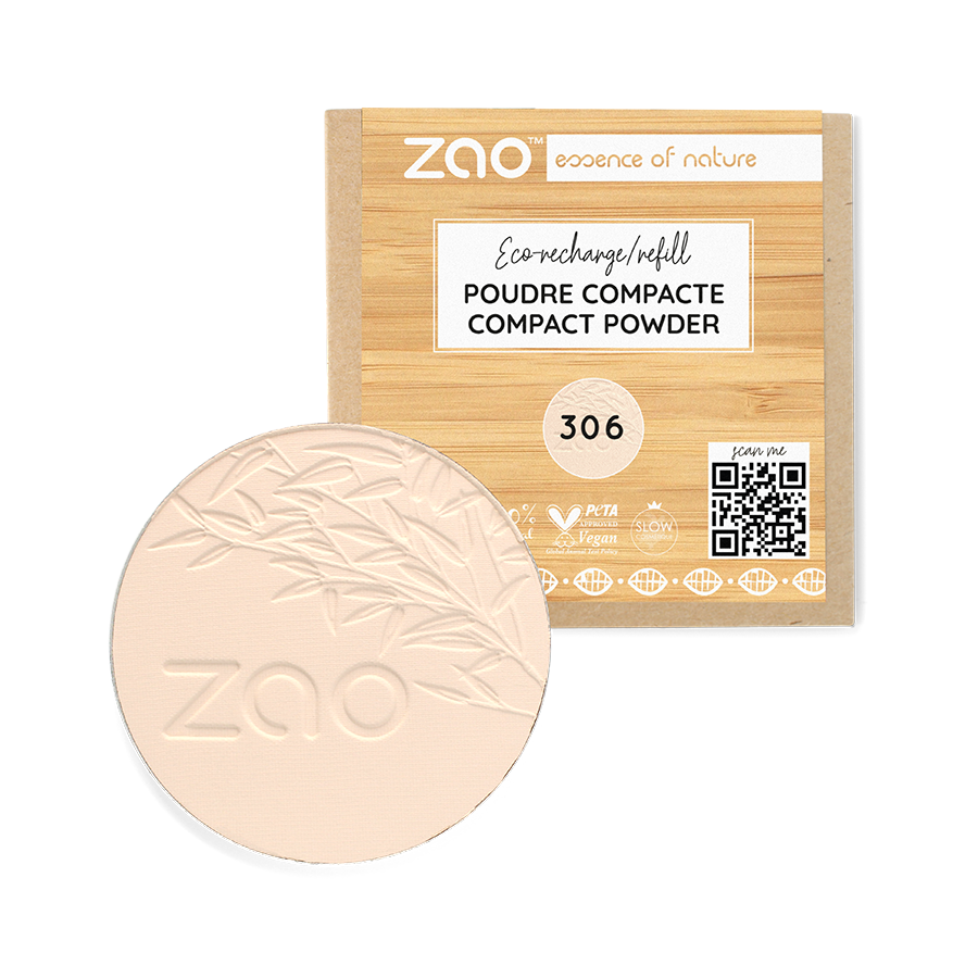 ZAO Refill Compact Powder 306 Porcelain
