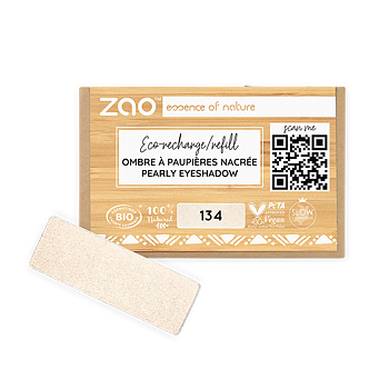 ZAO  Refill Rectangle Eye shadow 134 Golden pearl