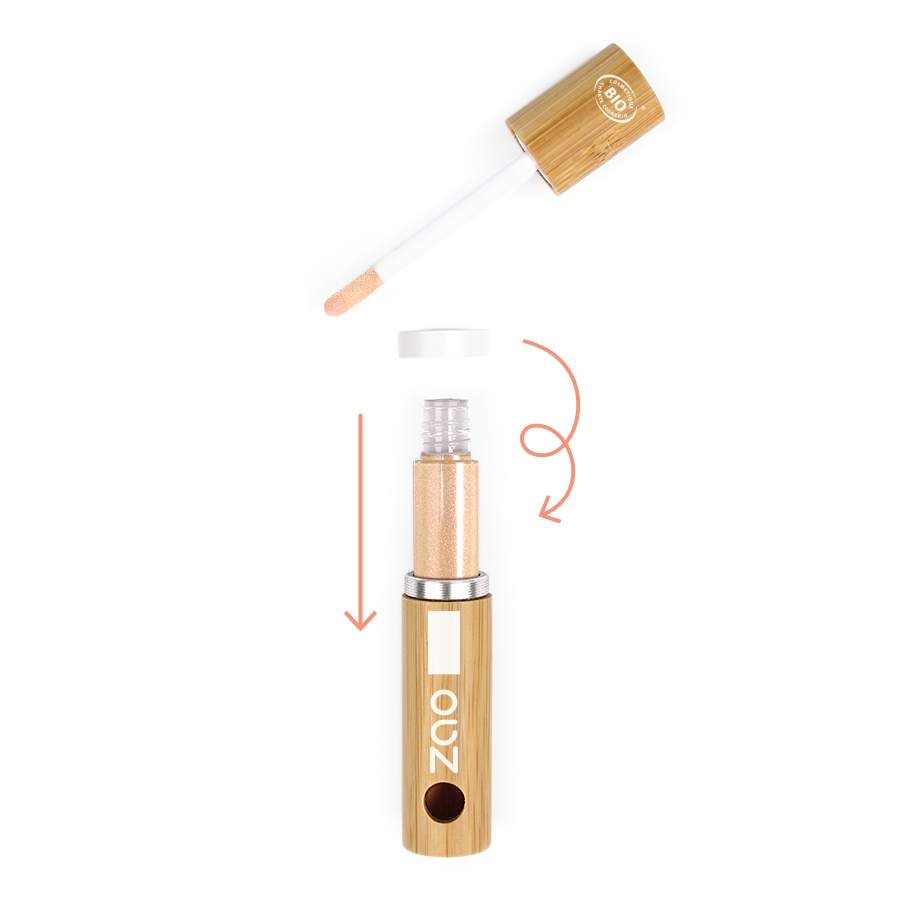ZAO Lipgloss 017 Pearly Nude - 4