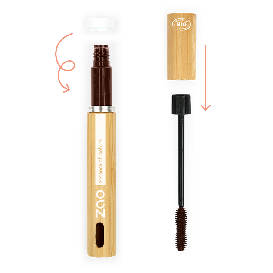 ZAO Velvet Mascara  081 Brown - 2