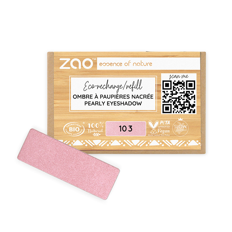 ZAO Refill Rectangle Eye Shadow 103 Old pink
