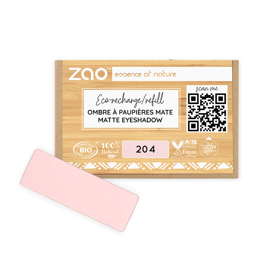 ZAO Refill Rectangle Eye Shadow 204 Golden old pink
