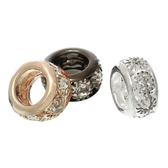 Charm , Metal rhinestone - 2