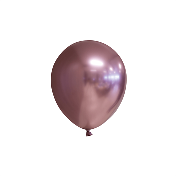 Miniballonger chrome - Rosé (100-pack)