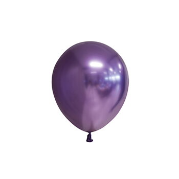 Miniballonger chrome - Lila (100-pack)