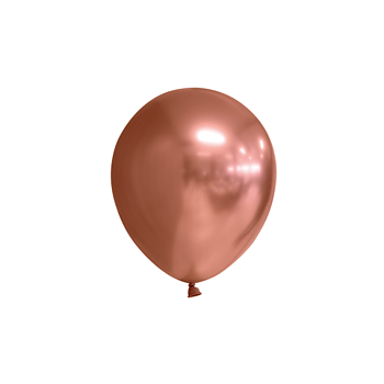 Miniballonger chrome - Koppar (100-pack)
