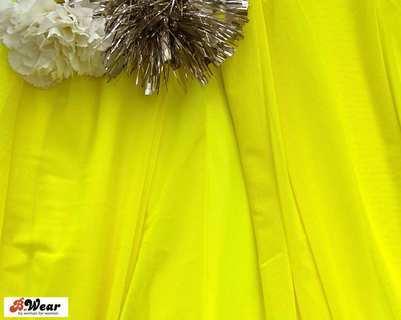 Soft lightweight Stretch mesh - Canary yellow