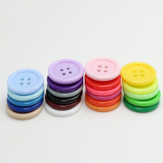 Button Resin, Round 18mm - 2