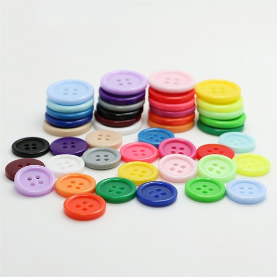 Button Resin, Round 18mm
