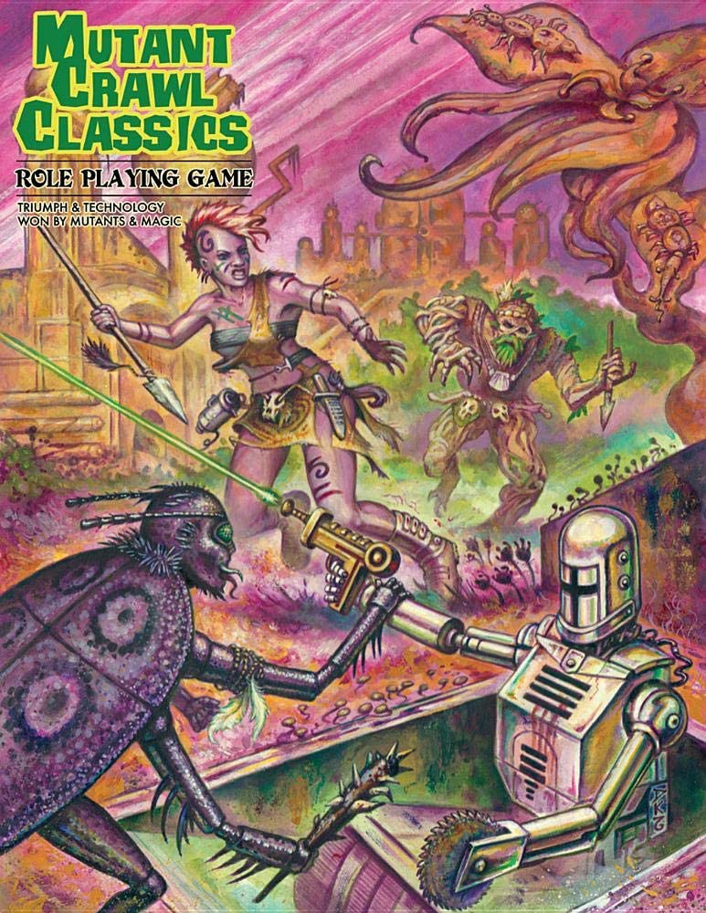 Mutant Crawl Classics Core Softcover Rulebook