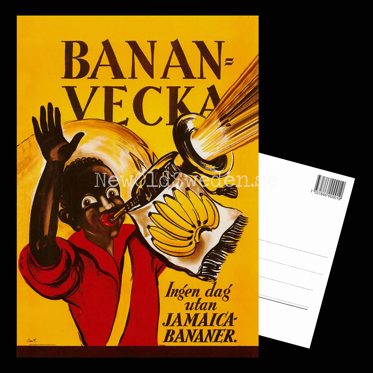 BANAN-KOMPANIET - BANAN-VECKA JAMAICA BANANER  - Vykort A5 - 3
