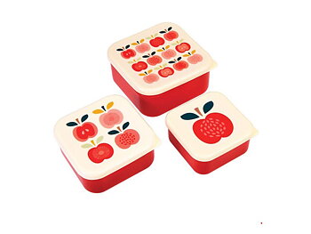 Rex London : Vintage Apple - Snacksbox - set med 3 st lådor