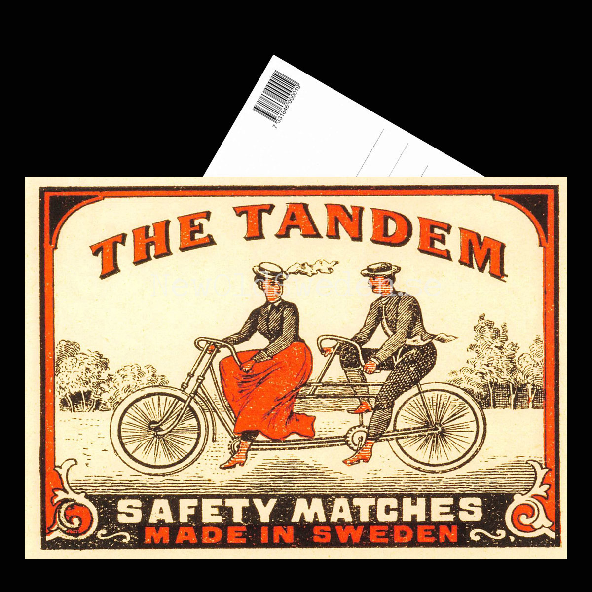 SAFETY MATCHES SWEDEN - THE TANDEM - Vykort A5 - 3