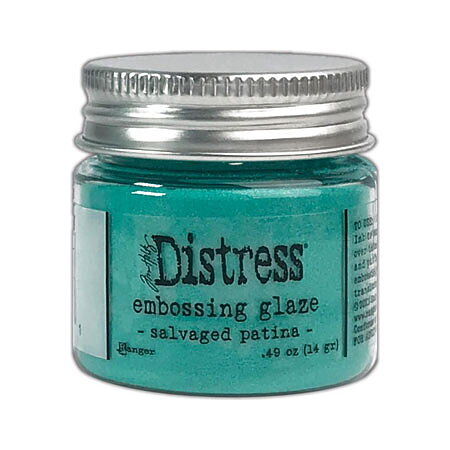 Tim Holtz Distress Embossing Glaze - Salvaged Patina