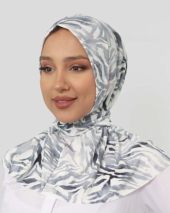 Al Amira Instant Hijab Rosor - Gray