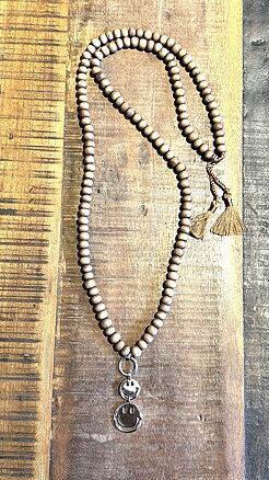 Smile necklace brown