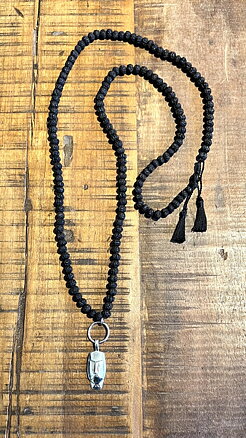  Necklace Face / seed black