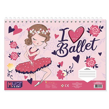 I Love Ballet Målarbok Med Klistermärken