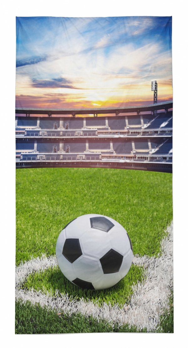 Fotbollsmotiv Handduk Stadion