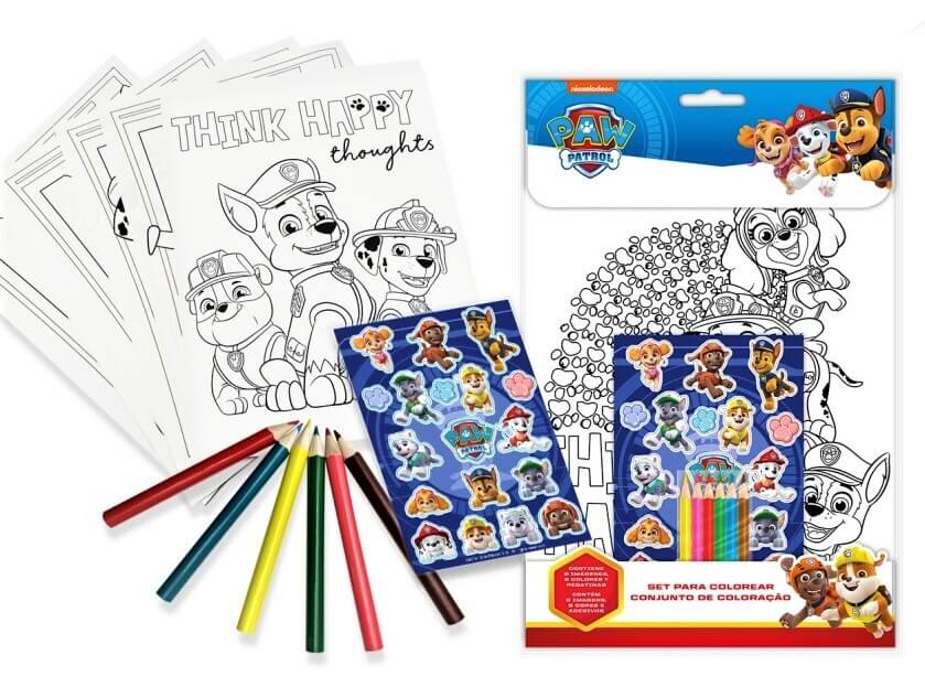 Paw Patrol Målarbok med Klistermärken