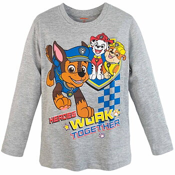 Paw Patrol T-shirt med Långärmad Grå