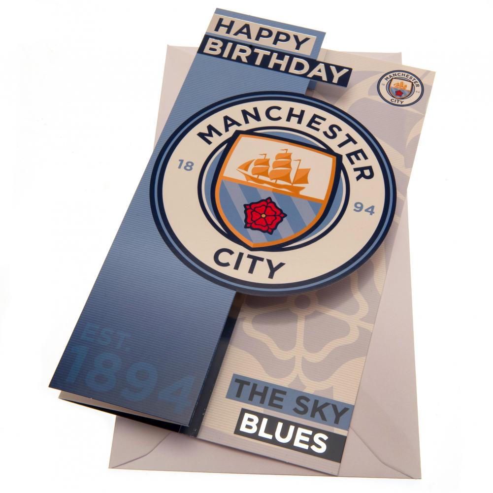 Manchester City Födelsedagskort