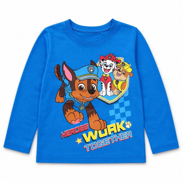 Paw Patrol T-shirt med Långärmad Blå Work