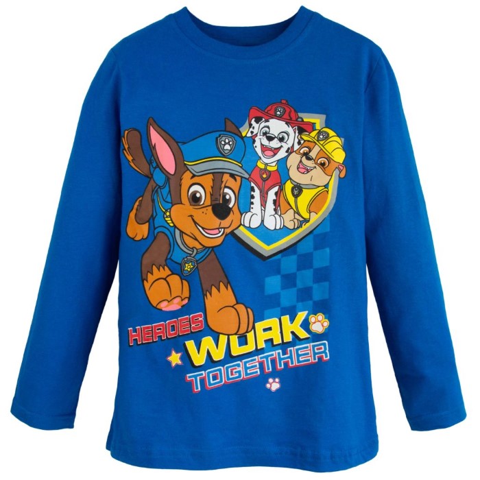 Paw Patrol T-shirt med Långärmad Blå Work
