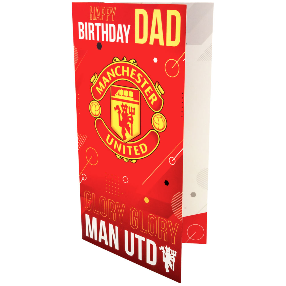 Manchester United Födelsedagskort Dad - 2