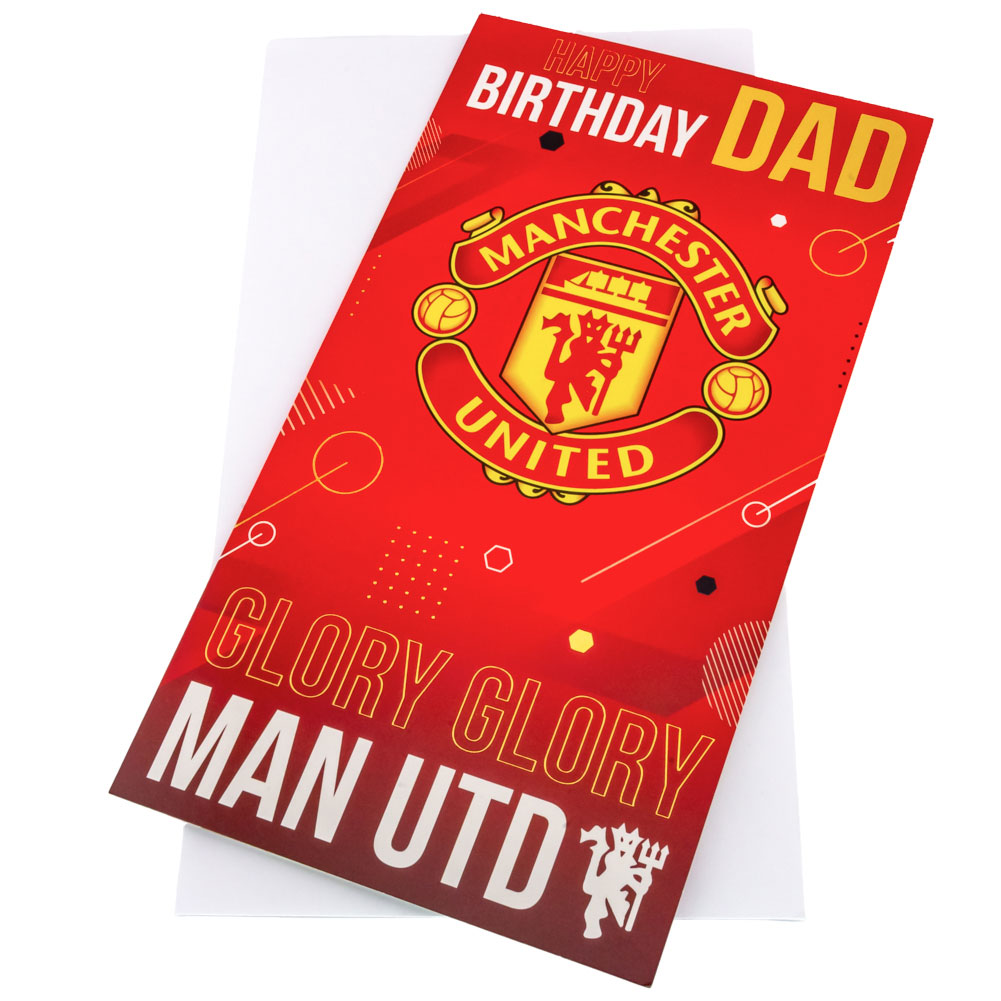 Manchester United Födelsedagskort Dad