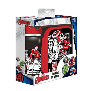 Avengers Marvel Matlåda och Vattenflaska Set