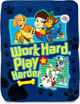 Paw Patrol Filt Flecce Work hard play harder