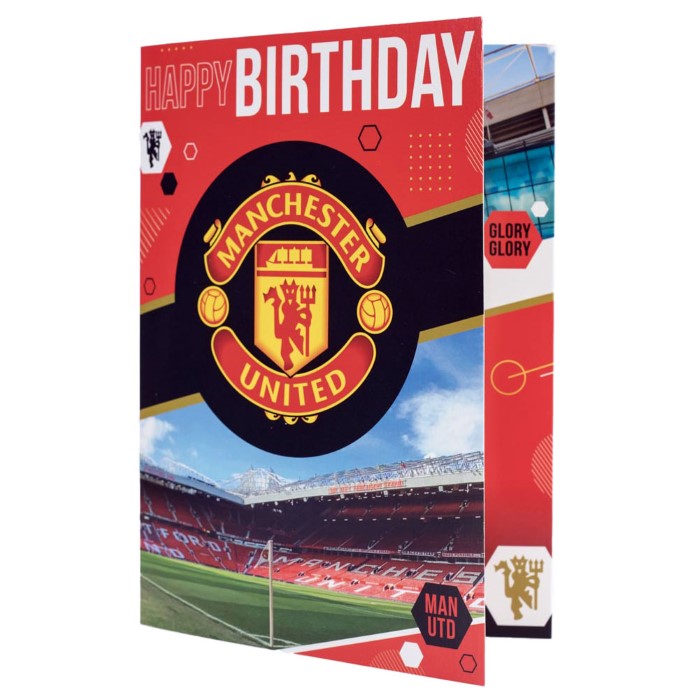 Manchester United Födelsedagskort Musik - 2