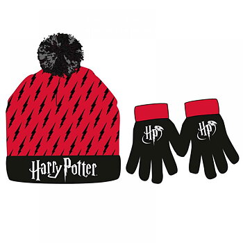 Harry Potter Vinterset Mössa Vantar