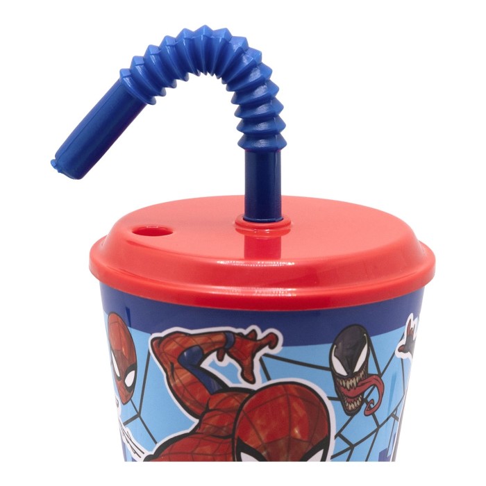 Spiderman Mugg med Sugrör Streets - 3