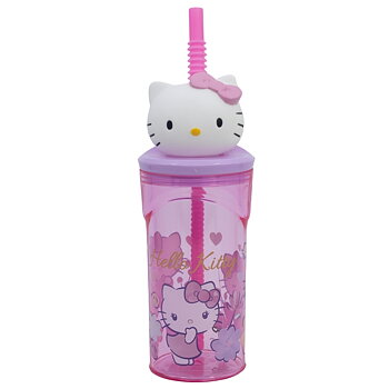 Hello Kitty Mugg med Sugrör 3D