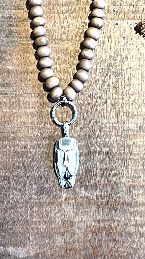  Necklace Face / brown - 2
