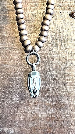  Necklace Face / brown