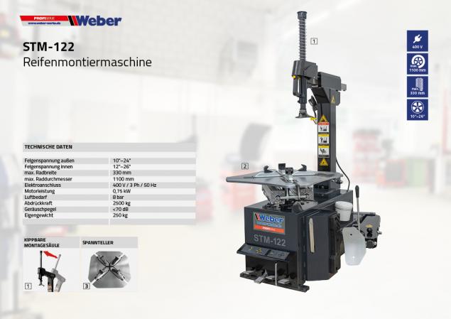 Däckmaskin Weber Profi-serien STM-122  - 2
