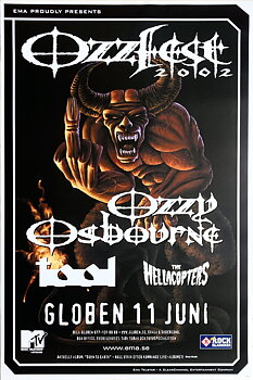OZZY OSBOURNE - Stockholm 11 Jun Konsertaffisch (2002) 