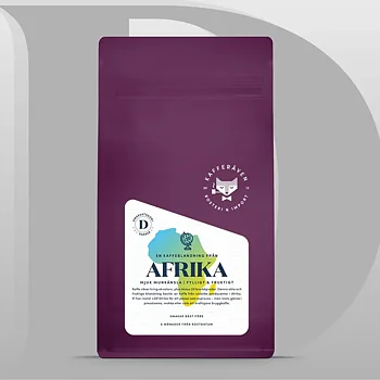Kafferäven - Afrika plus minus 20° - Lätt mörkrostade hela kaffebönor - 500g 