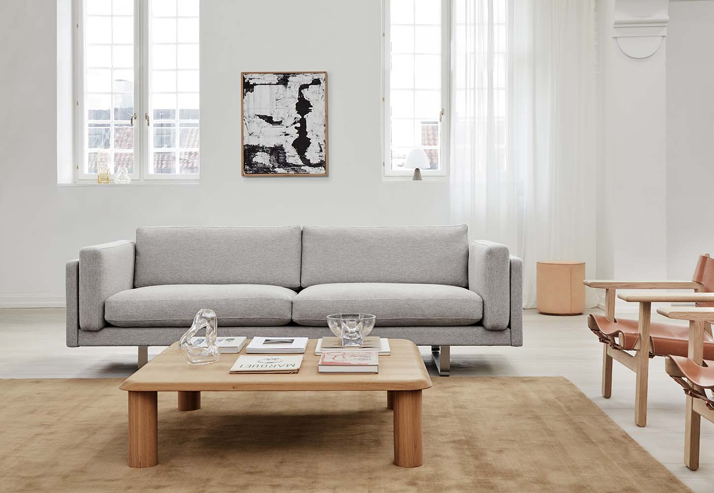 EJ280 2-seater sofa 212 cm Fabric - Fredericia Furniture - 2