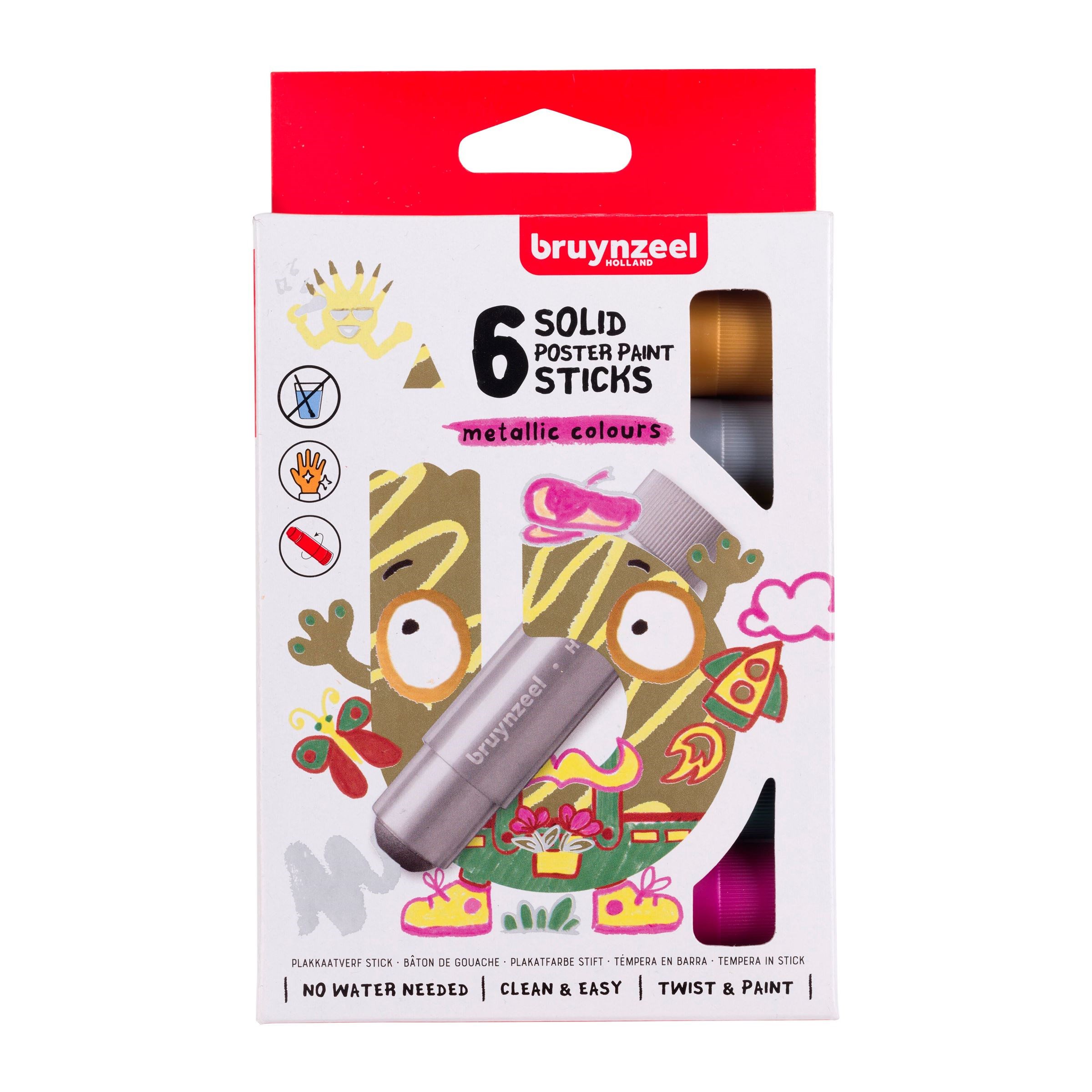 Bruynzeel Poster paint stick set Metallic