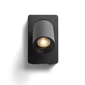 RENDL Voltera vägg svart GU10 50W