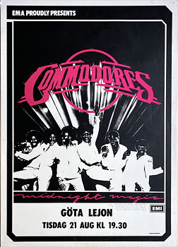 COMMODORES - Stockholm 21 Aug Konsertaffisch (1979)