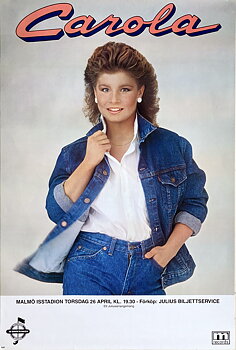 CAROLA HÄGGKVIST - Malmö 26 Apr Konsertaffisch (1984)