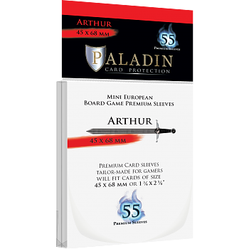Paladin Sleeves - Arthur Premium Mini European 45x68mm (55 Sleeves)
