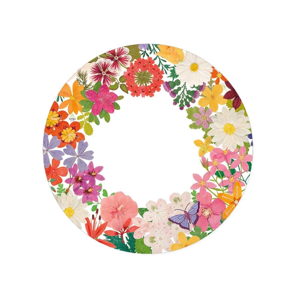Papperstallrik / Dessert / Blomsterkrans